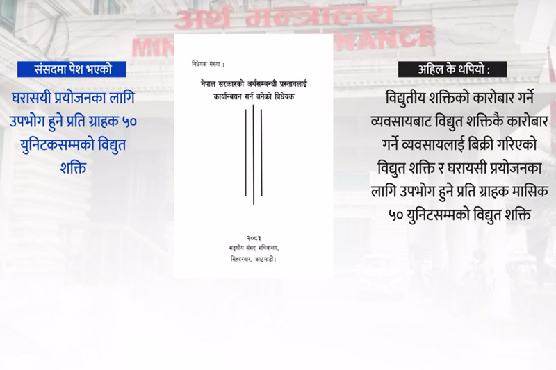 अर्थमन्त्री ज्यू, संसदमा पेश भएको आर्थिक विधेयकका १६ पेज खै ?